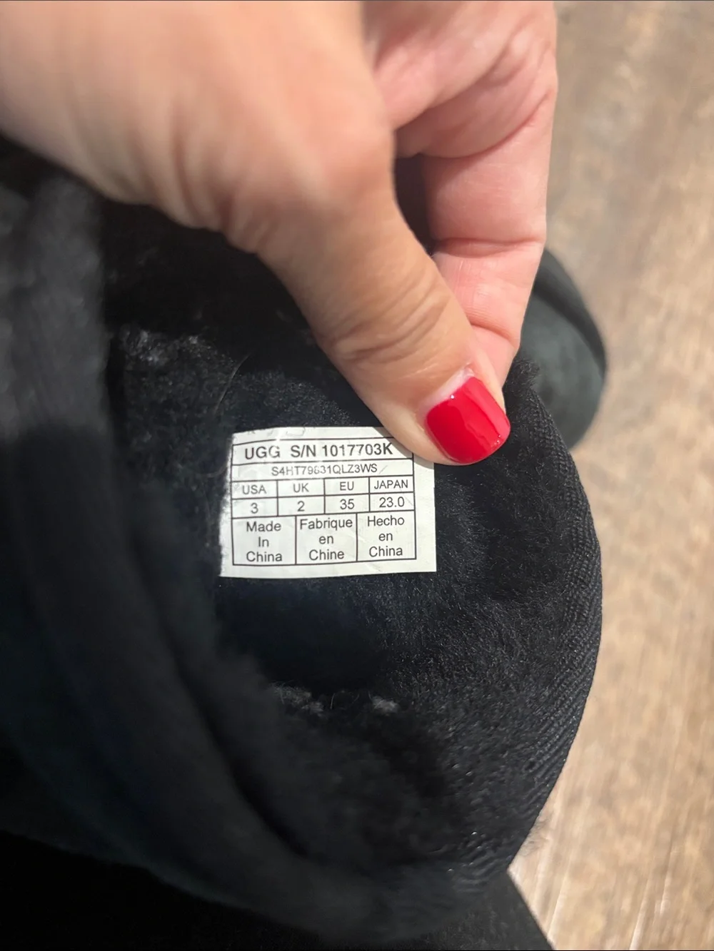 UGG Kids Classic Short Boot - Black Suede